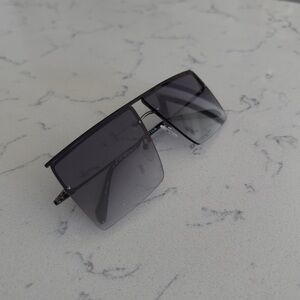 Emilio Pucci Rimless Square Sunglasses with Gradient Lens - Black